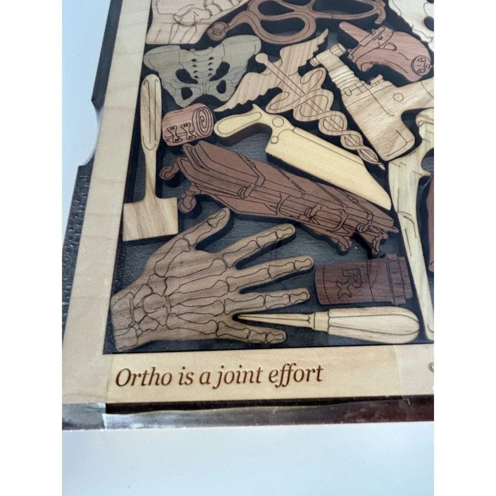 NIB Creative Crafthouse Orthopedic Surgeon Wooden Puzzle Brain Teaser Difficult